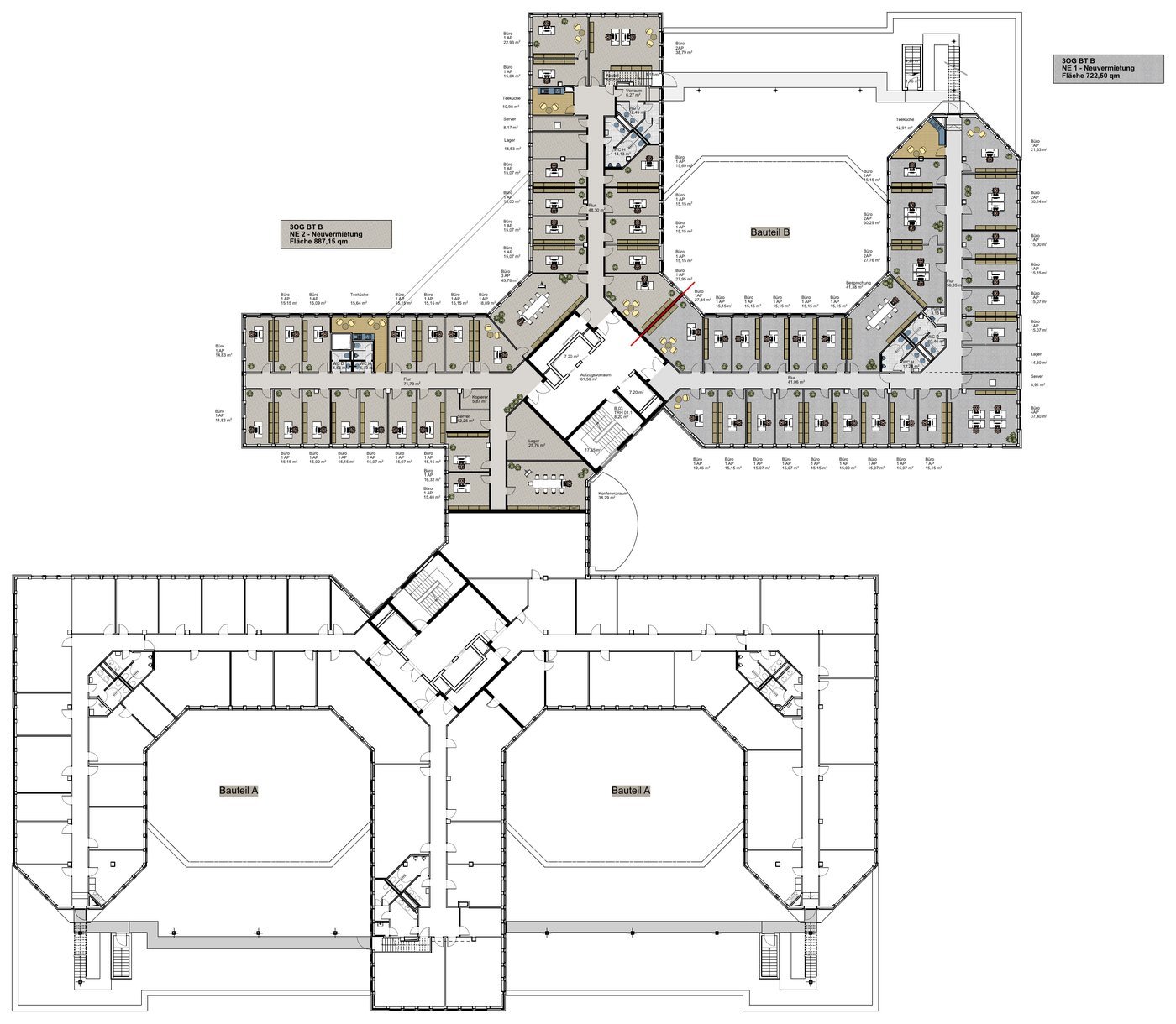 Musterbelegungsplan 3. Obergeschoss